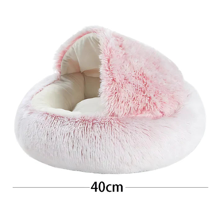 Covered Hooded Cat Bed and Small Dog Cave