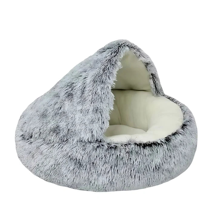 Covered Hooded Cat Bed and Small Dog Cave
