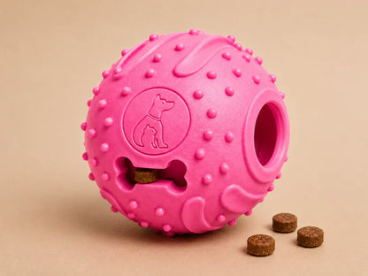 Rubber Treat Dispensing Dog Ball